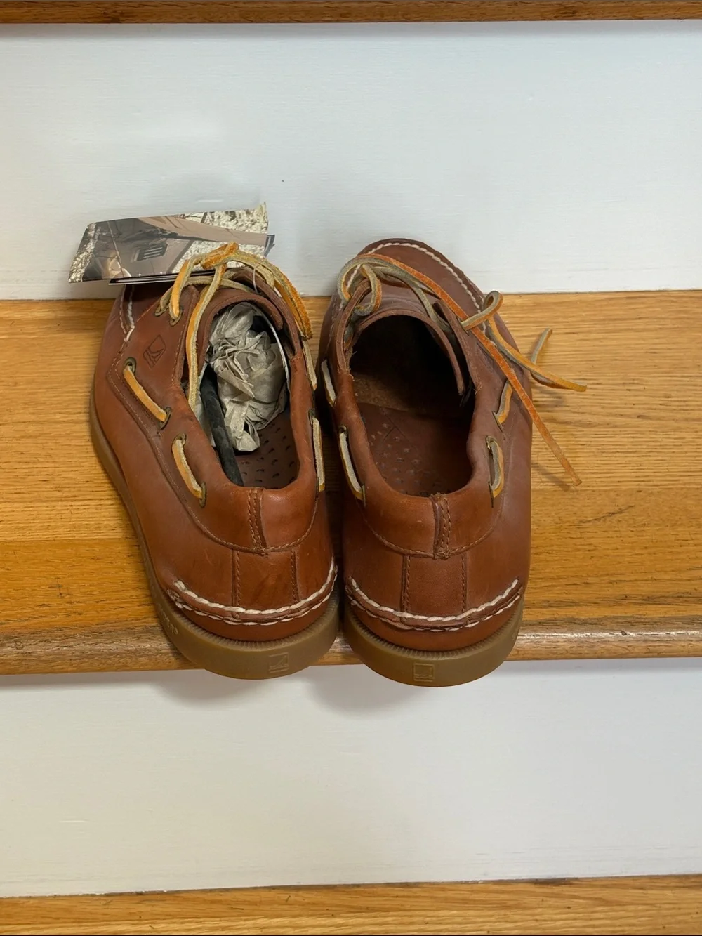 Sperry Men's Brown Leather 2-Eye Boat Shoes
